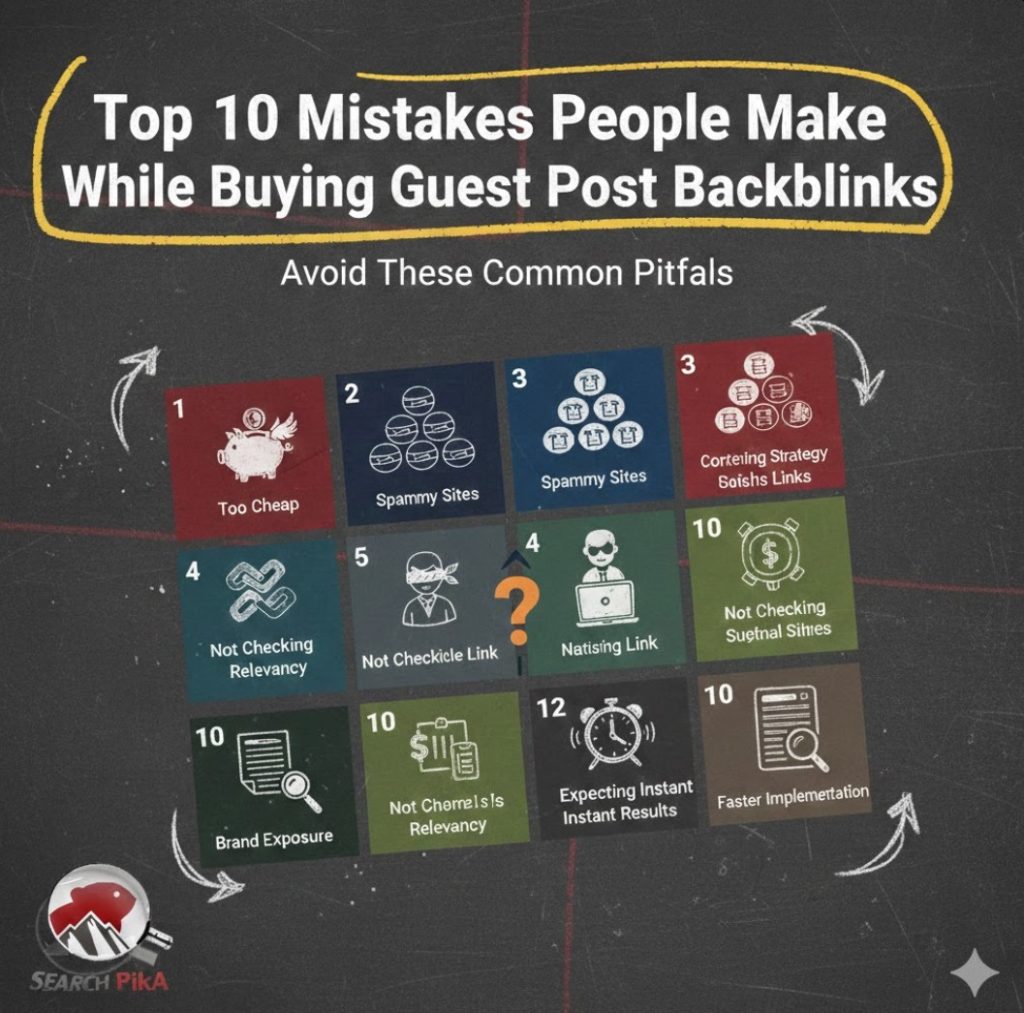Top 10 Mistakes People Make While Buying Guest Post Backlinks